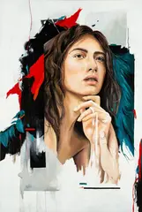 Julia, 2020 by Monika Wyrwicka, 2020, olej, płótno, sold Mar 2021