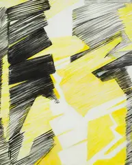 Urszula Śliz, FF/ 2013/lab, z cyklu "Rozwarstwienia/ruch" 2013, akryl, płótno