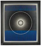 Lu Svensson, Harmonia ciszy, z cyklu "Hołd dla Agnes Martin", 2021, 2021, akryl, płótno