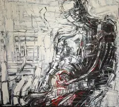 Monika Weiss, Bez tytułu, 1993, 1993, olej, płotno