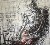 Monika Weiss, Bez tytułu, 1993, 1993, olej, płotno