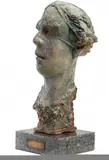 Adam Myjak, Portret, terakota szkliwiona