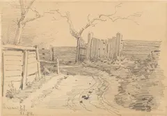 Lwów, 1884 r. by Anna Bilińska-Bohdanowicz, 1884, ołówek, papier, sold Apr 2021