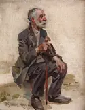 Wojciech Kossak, Siedzący starzec