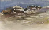 Henryk Baranowski, Grabówek, akwarela, papier, 22