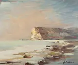 Klif by Marian Mokwa, olej, plótno, sold Apr 2021