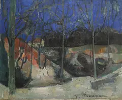 Joseph Pressmane, Pejzaż, olej, płótno