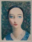 Moïse Kisling, Ofelia, litografia barwna, papier, 59