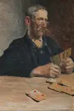 Zdzisław Suchodolski, Pasjans, olej, tektura