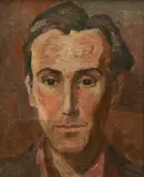 Stanisław Skura, Autoportret, 1974 r., 1974, olej, tektura, 42