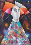 Eduard Nikonorov, Portret, 2005 r., 2005, olej, tektura, 49
