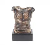 Pancerz (Cuirasse II), 1986 r. by Igor Mitoraj, 1986, brąz, kamień, sold Apr 2021