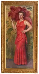 Wincenty Wodzinowski, Portret córki artysty – Wincentyny, 1931 r., 1931, olej, płótno