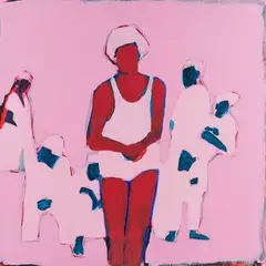 Bez tytułu, 2021 by Iwona Kobryń, 2021, akryl, płótno, sold Mar 2021