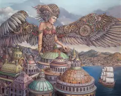 Tomasz Sętowski, Aura, 2020/2021, olej, płótno