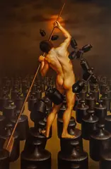 Siegfried Zademack, Charon, 2016, 2016, olej, płótno