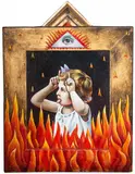 Rafał Kowalski, Retablo, olej, deska