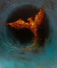 Dariusz Ślusarski, Fenix, 2021, 2021, olej, płótno