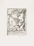 Ryszard Stryjec, Exlibris T. Bolduana, akwaforta, papier