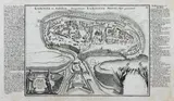 Gabriel Bodenehr, Kaminiek in Podolien, Widok Kamieńca Podolskiego i jego umocnień, Augsburg ok. 1725 r. miedzioryt