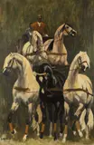 Ludwik Maciąg, Piątka arabów, 1973 r., 1973, olej, płótno