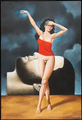 Rafał Olbiński, Salome II, 2012 r., 2012, akryl, płótno