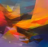 Bartosz Świątecki, Second Sun, 2020, 2020, akryl, spray, płótno