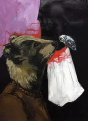 Agula Swoboda, Szept, 2018, 2018, akryl, płótno