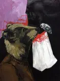 Agula Swoboda, Szept, 2018, 2018, akryl, płótno