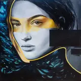 Monika Wyrwicka, Goldeneye, 2019, 2019, olej, płótno