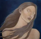 Katarzyna Kołtan, Reena, 2020, 2020, tempera żółtkowa, płyta