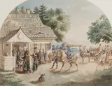 Józef Brandt, Wyjazd młodego Paska na wojnę, 1856 r.