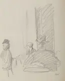Wojciech Weiss, Postaci, ołówek, papier
