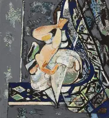 Joseph Pressmane, Akt, gwasz, papier