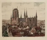Richard Adler, Gdańsk, grafika barwna, papier, 17