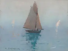 Antoni Suchanek, Polskie morze, przed 1934 r., pastel, papier