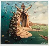 Jacek Yerka, Port, 2002 r., 2002, druk cyfrowy, papier typu Hahnemuhle German Etching 310 g