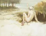Daniel Pielucha, Faun, olej, płótno