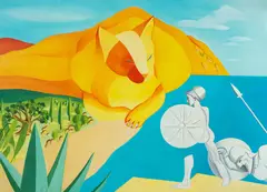 Kinga Nowak, Big cat, 2015 r., 2015, olej, płótno