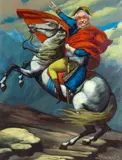 Jacek Pałucha, Cała naprzód, 2019 r., 2019, olej, płótno, 70