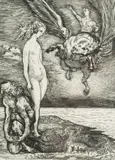 Konstanty Brandel, Andromeda, akwaforta, papier
