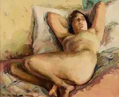 Adolf Milich, Akt, 1925 r., 1925, olej, płótno