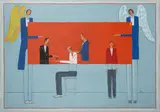 Mikołaj Malesza, Egzorcyzmy II, 2014, 2014, akryl, płótno