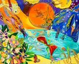Cirque of life, 2020 by Michalina Czurakowska, 2020, akryl, płótno, sold Dec 2020