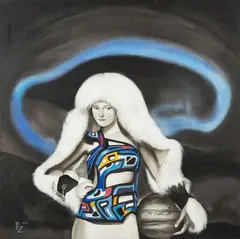 Paulina Zalewska, Schwytany przez Aurorę, 2013, 2013, akryl, płótno