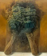 Zdzisław Beksiński, Bez tytułu, 1979, 1979, olej, płyta