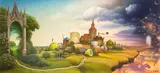 Droga, 2003 by Jacek Yerka, 2003, akryl, płótno, sold Nov 2020