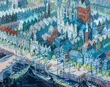 Gdańsk, 2016 by Edward Dwurnik, 2016, olej, płótno, sold Nov 2020