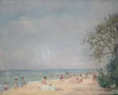 Morze by Olgierd Bierwiaczonek, olej, płótno, sold Nov 2020