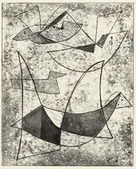 Jonasz Stern, Bez tytułu, monotypia, papier, 33
